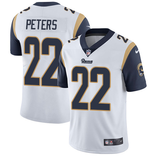 Nike Rams #22 Marcus Peters White Men's Stitched NFL Vapor Untouchable Limited Jersey